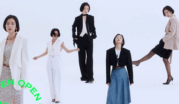 周雨彤成为LILY西装代言人