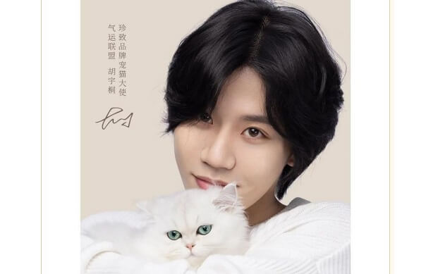 胡宇桐成为珍致宠猫大使