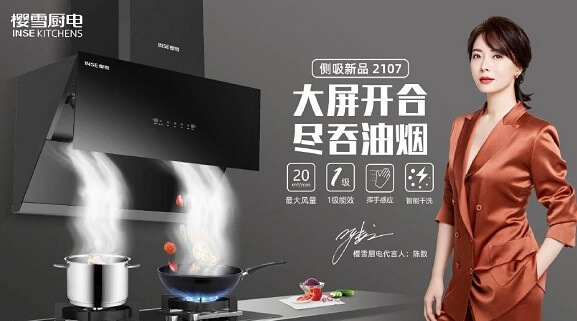 陈数成为樱雪厨电的品牌代言人 陈数成为樱雪厨电的品牌代言人